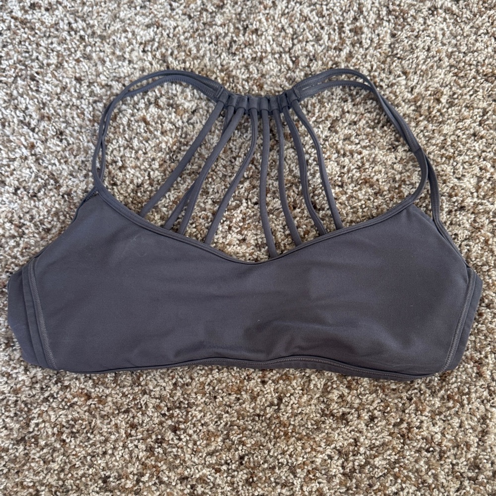 Lululemon Athletica Charcoal Strappy Bralette